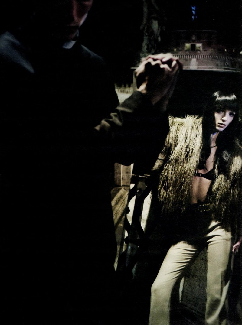 Clément Chabernaud & Mariacarla Boscono by Paolo Roversi in Forever Gucci for W August 2010