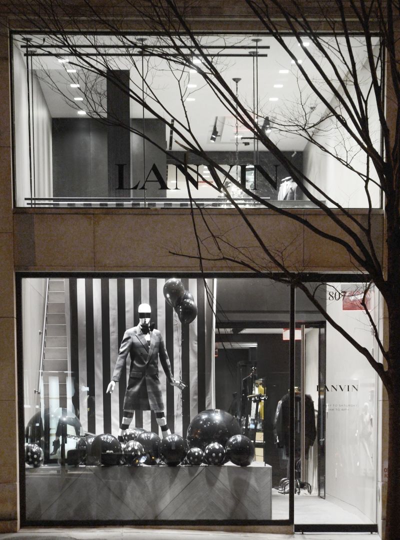 LANVIN New York Mens Boutique Facade