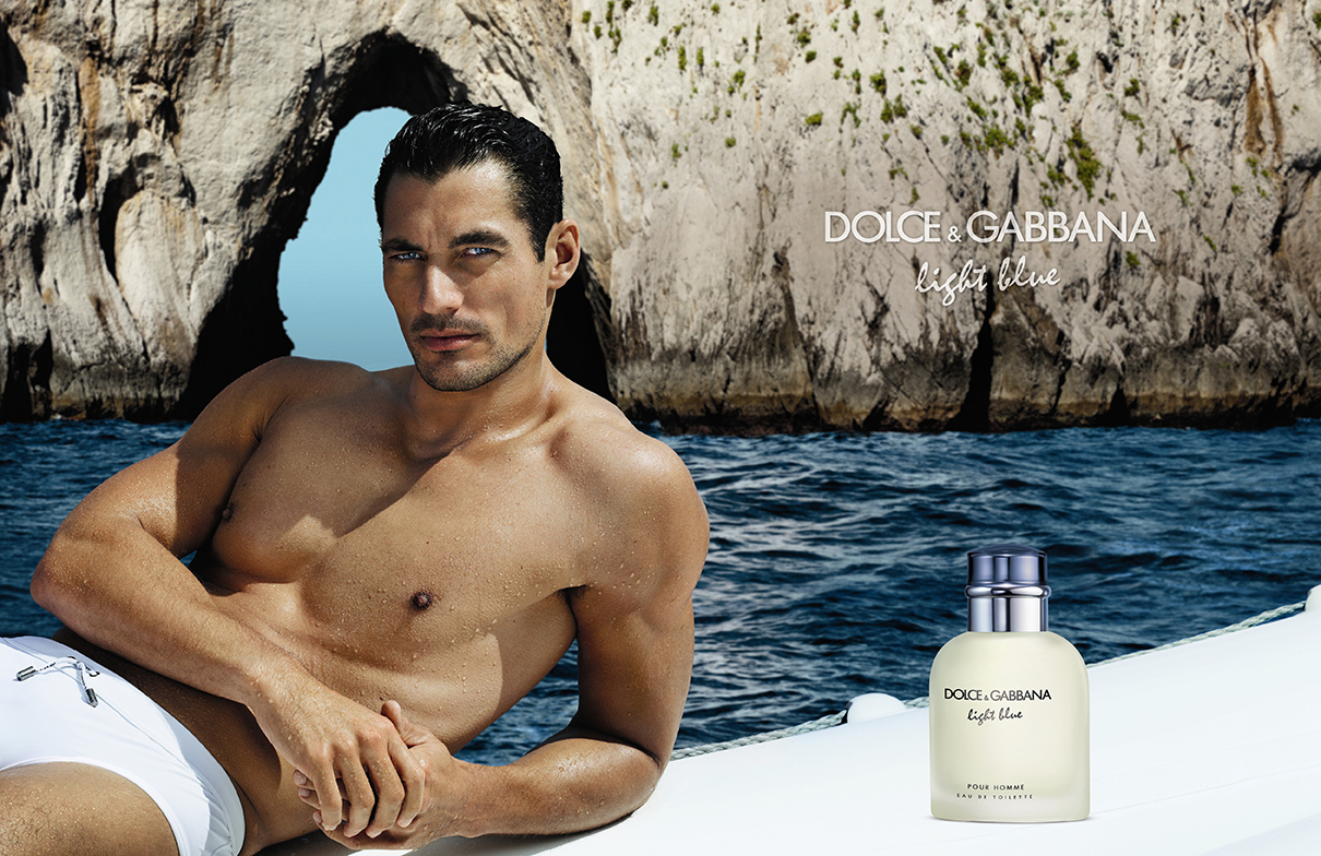 David Gandy stars in a 2013 advertising campaign for Dolce & Gabbana Light Blue.