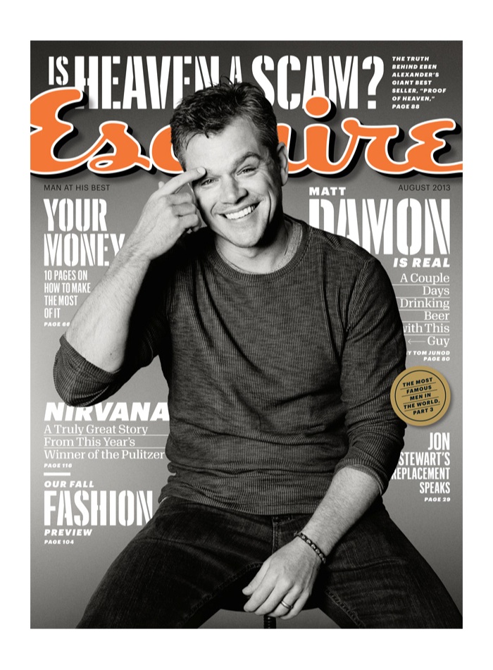 matt damon esquire