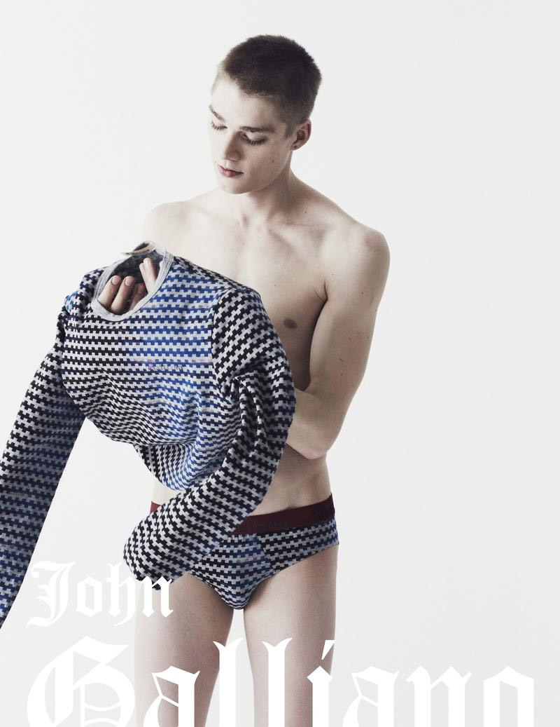 john galliano fall winter 2013 underwear campaign alex bouchard