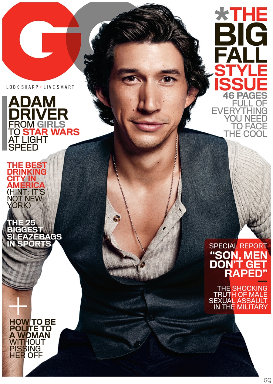 Adam Driver GQ September 2014 Cover Story Photo 001