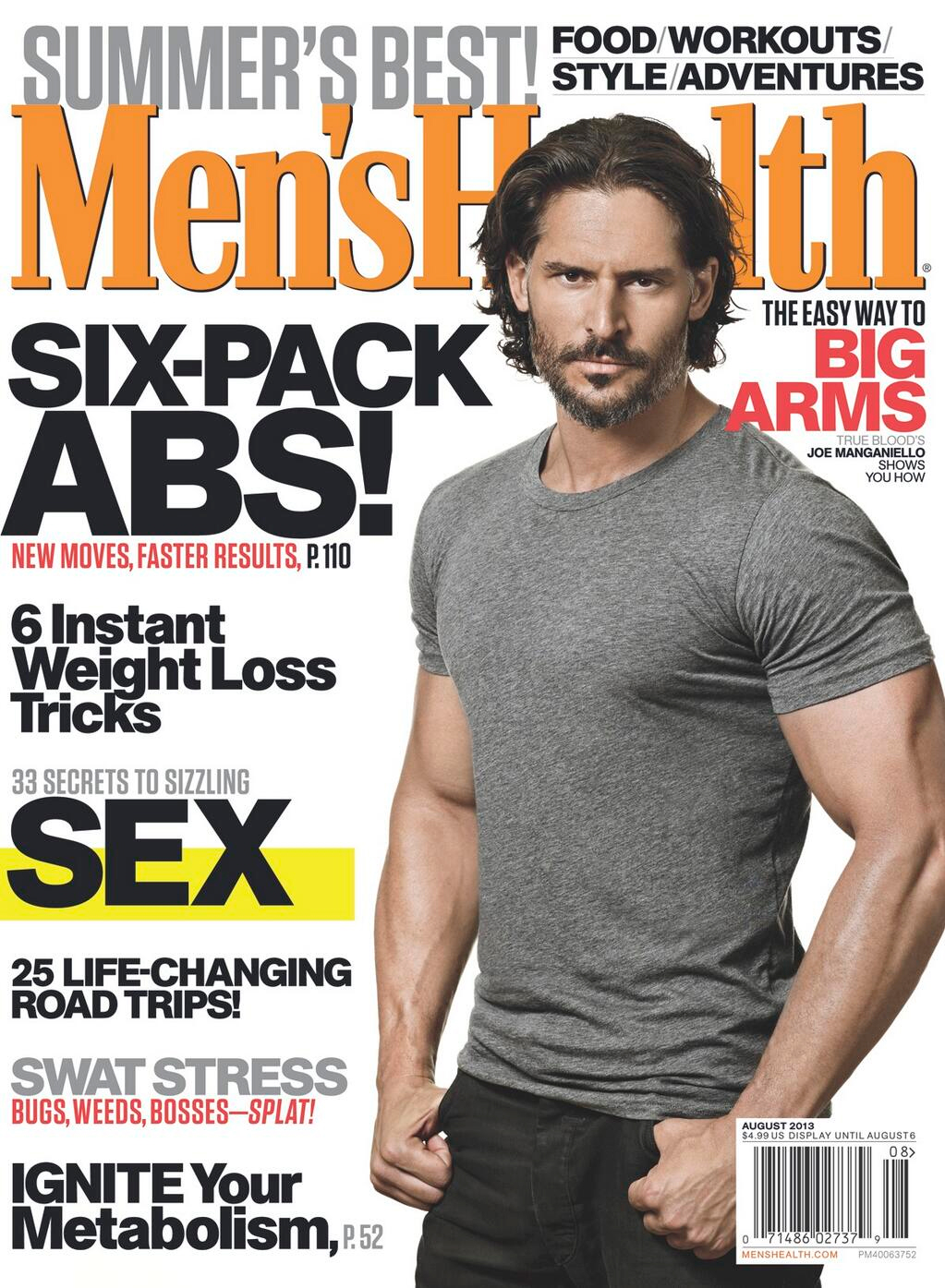 Joe Manganiello August 2013 Mens Health