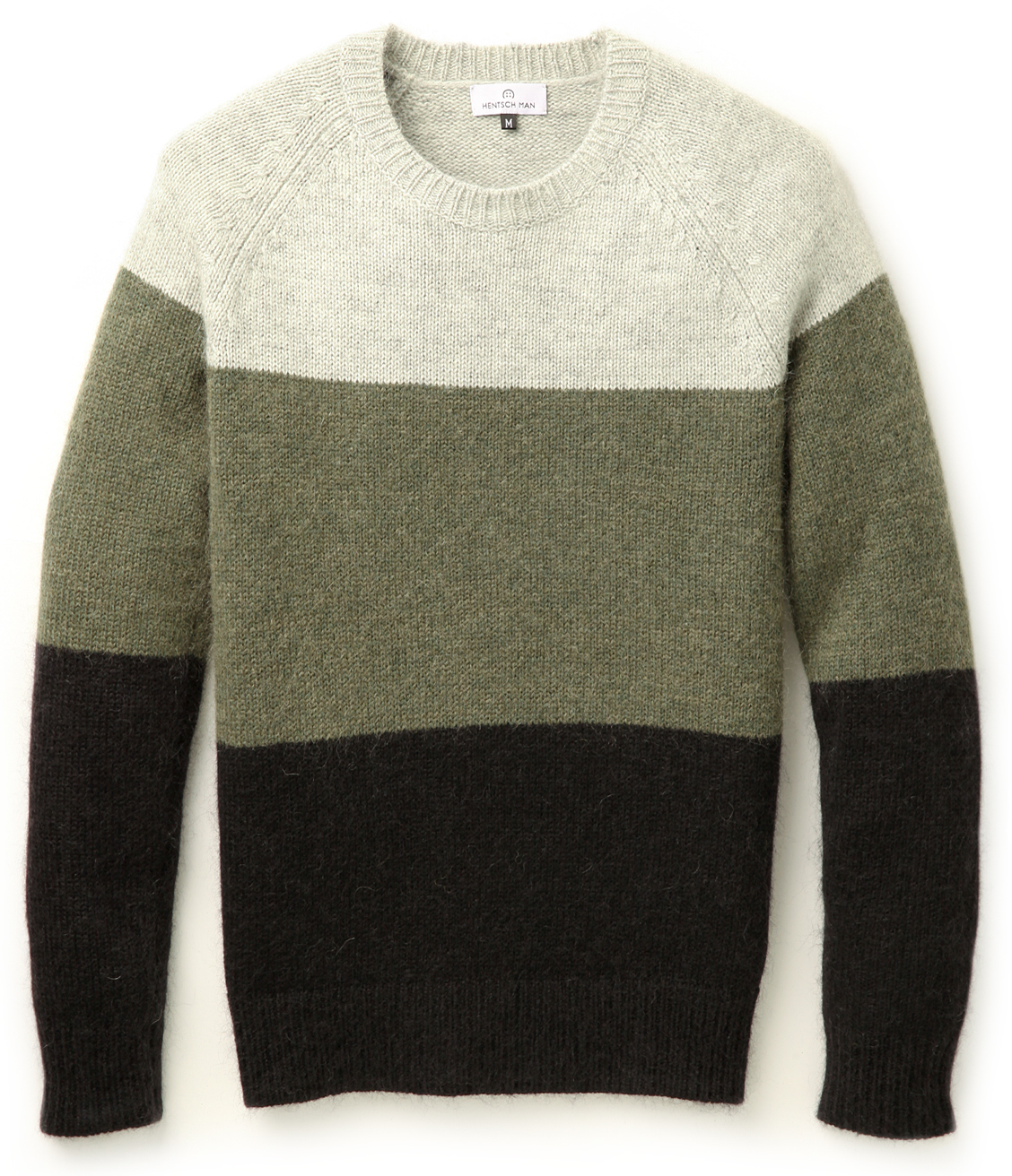 Hentsch Man Raglan Color Block Pullover Sweater