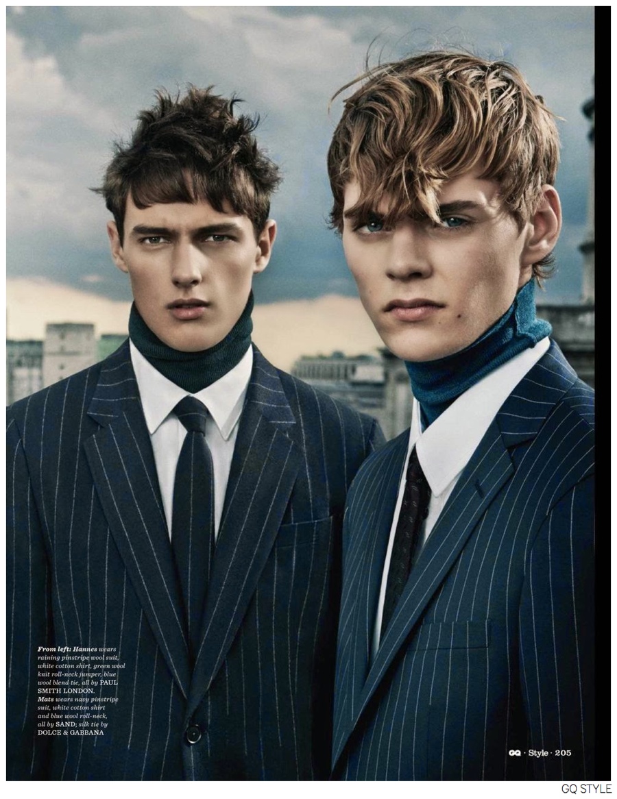 Pinstripe Suits British GQ Style 007