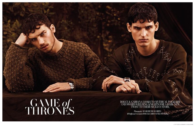 Dolce Gabbana Fall 2014 Mens LOfficiel Hommes Singapore 001