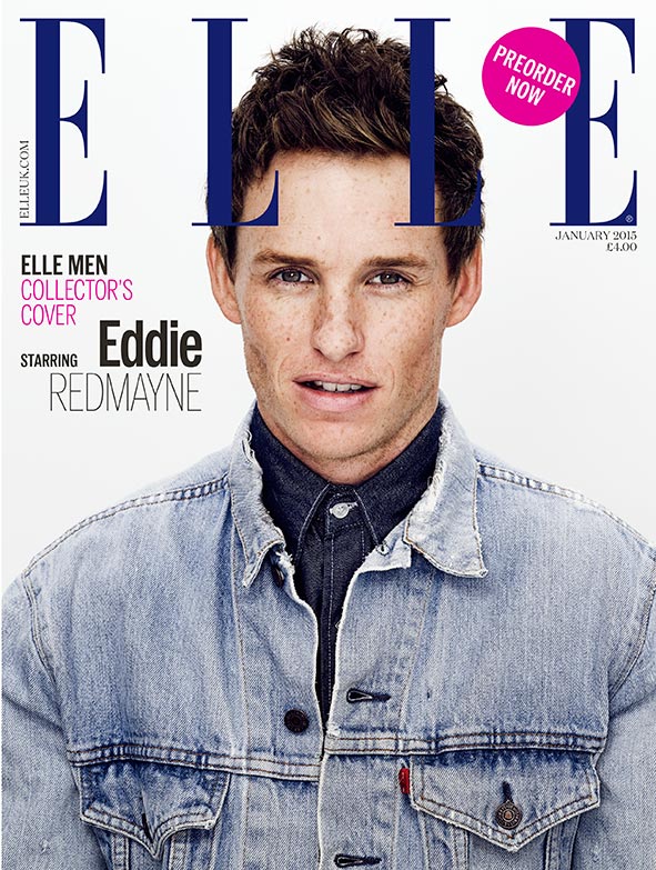 Eddie Redmayne Elle UK Cover