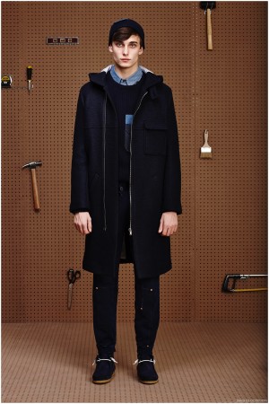 Band of Outsiders Fall Winter 2015 Menswear Collection Look Book 001