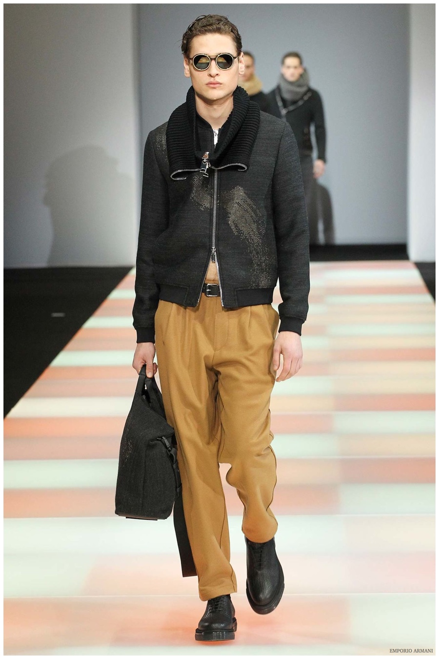 Emporio Armani Menswear Fall Winter 2015 Collection Milan Fashion Week 012