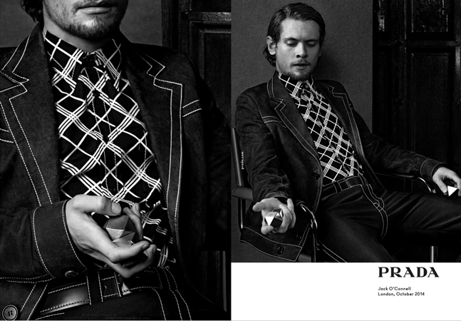 Jack OConnell Prada Spring Summer 2015 Campaign