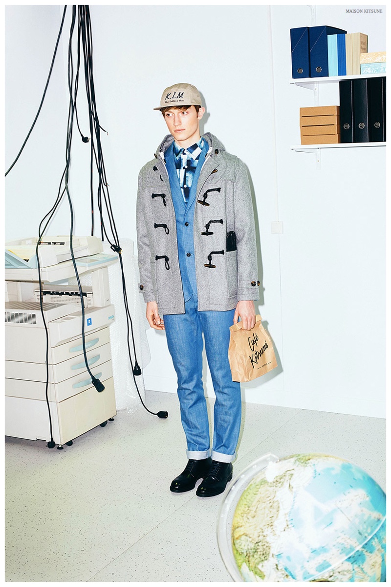 Maison Kitsune Fall Winter 2015 Menswear Collection Look Book 008