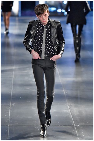 Saint Laurent Fall Winter 2015 Menswear Collection Paris Fashion Week 015