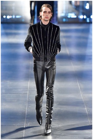 Saint Laurent Fall Winter 2015 Menswear Collection Paris Fashion Week 056