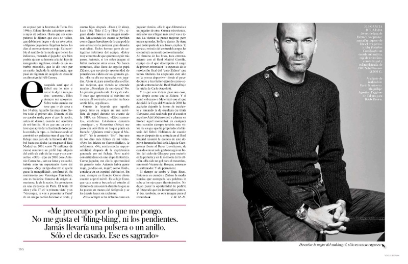 Zinedine Zidane Vogue Espana January 2015 Photo Shoot 002