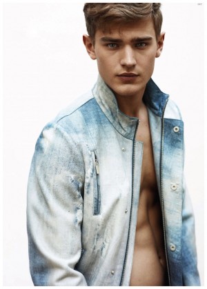 Bo Develius OUT May 2015 Denim Fashion Editorial 007