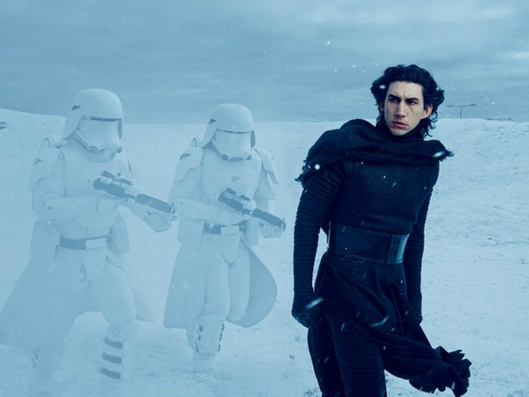 Adam Driver Star Wars Set Picture