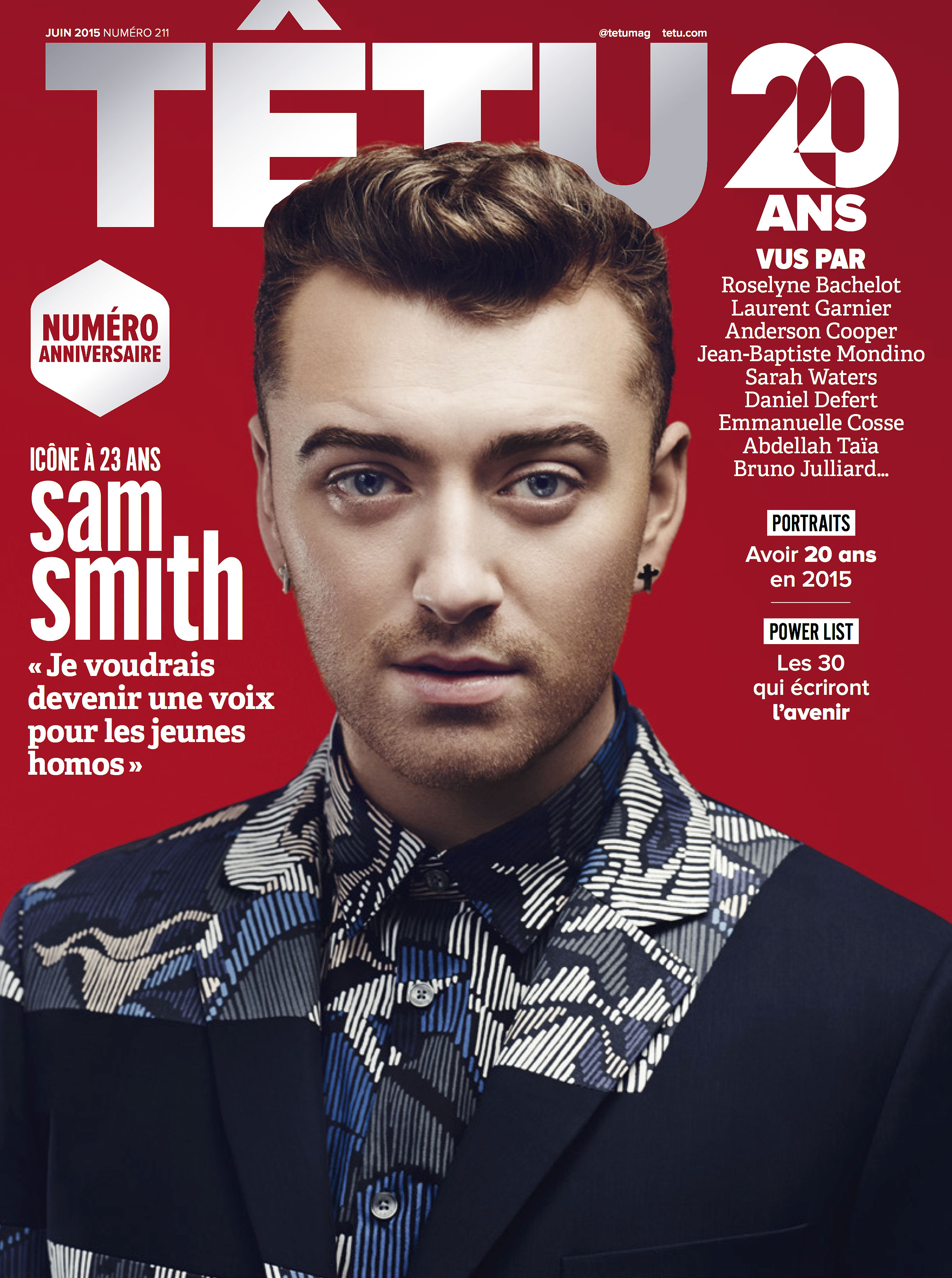 Sam Smith Tetu Cover June 2015 Kenzo