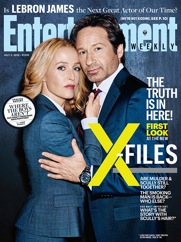 David Duchovny Gilian Anderson The X Files Entertainment Weekly Cover