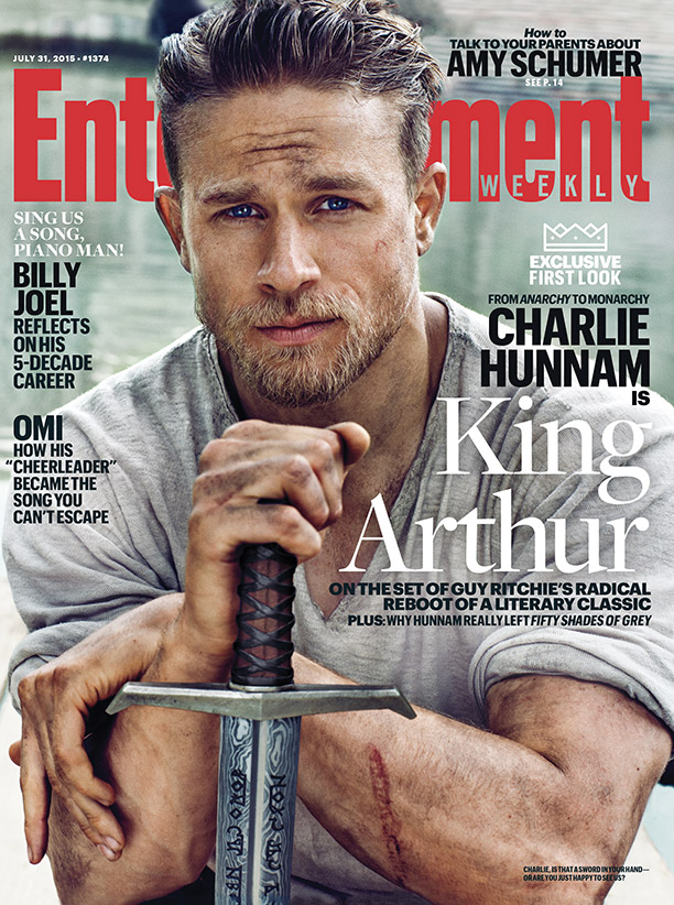 Charlie Hunnam King Arthur Entertainment Weekly 2015 Cover