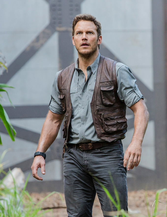 Chris Pratt Jurassic World Owen Grady Picture Leather Vest