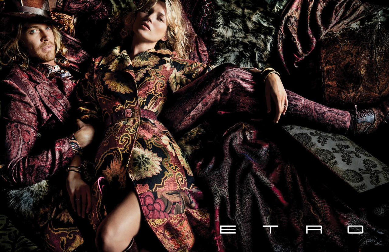 Etro Fall Winter 2015 Campaign Kate Moss Nick Fouquet