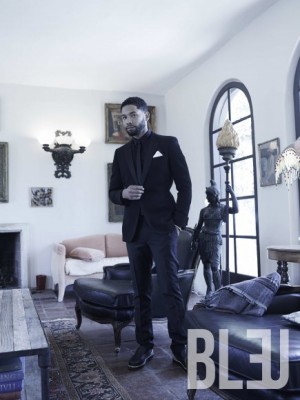 Jussie Smollett Bleu 2015 Cover Photo Shoot 004