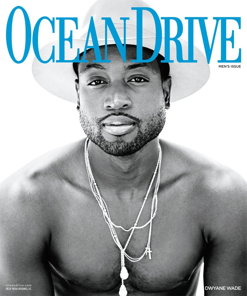 Dwyane Wade Ocean Drive 2015 Cover Photo Shoot 001