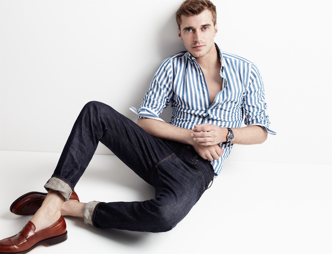 JCrew Blue White Mens Fashions 001