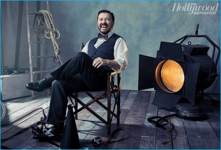 Ricky Gervais 2016 The Hollywood Reporter Cover Photo Shoot 003