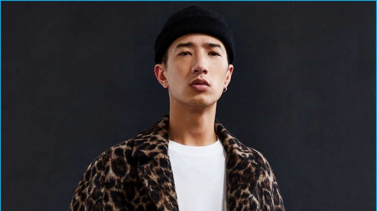 UO Elias Leopard Print Top Coat