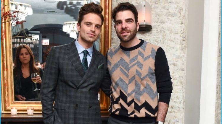 Sebastian Stan Zachary Quinto 2016 Salvatore Ferragamo Esquire Style Mavericks