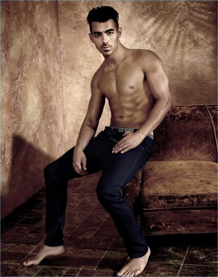 Joe Jonas Shirtless Jeans 2017 GUESS Spring/Summer