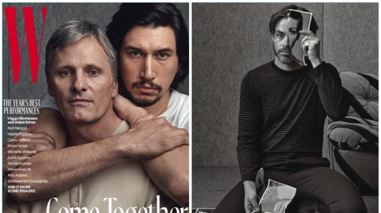 W Magazine 2017 Movie Issue Viggo Mortensen Adam Driver Chris Pine