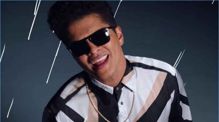 Bruno Mars wears Oliver Peoples sunglasses for his That's What I Like music video.