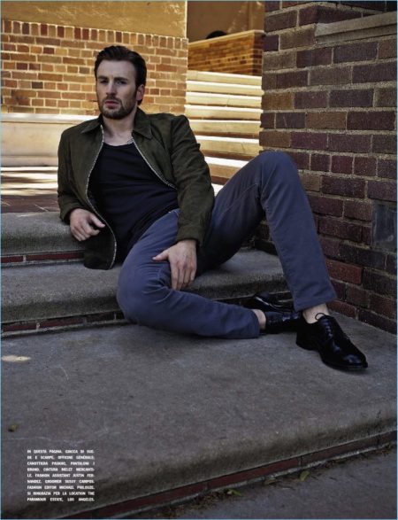 Chris Evans 2017 LUomo Vogue Photo Shoot 006