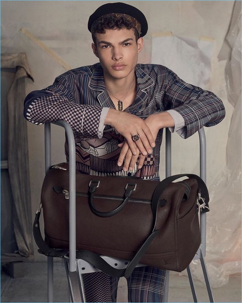 Noah Brown fronts Louis Vuitton's fall-winter 2017 men's campaign.