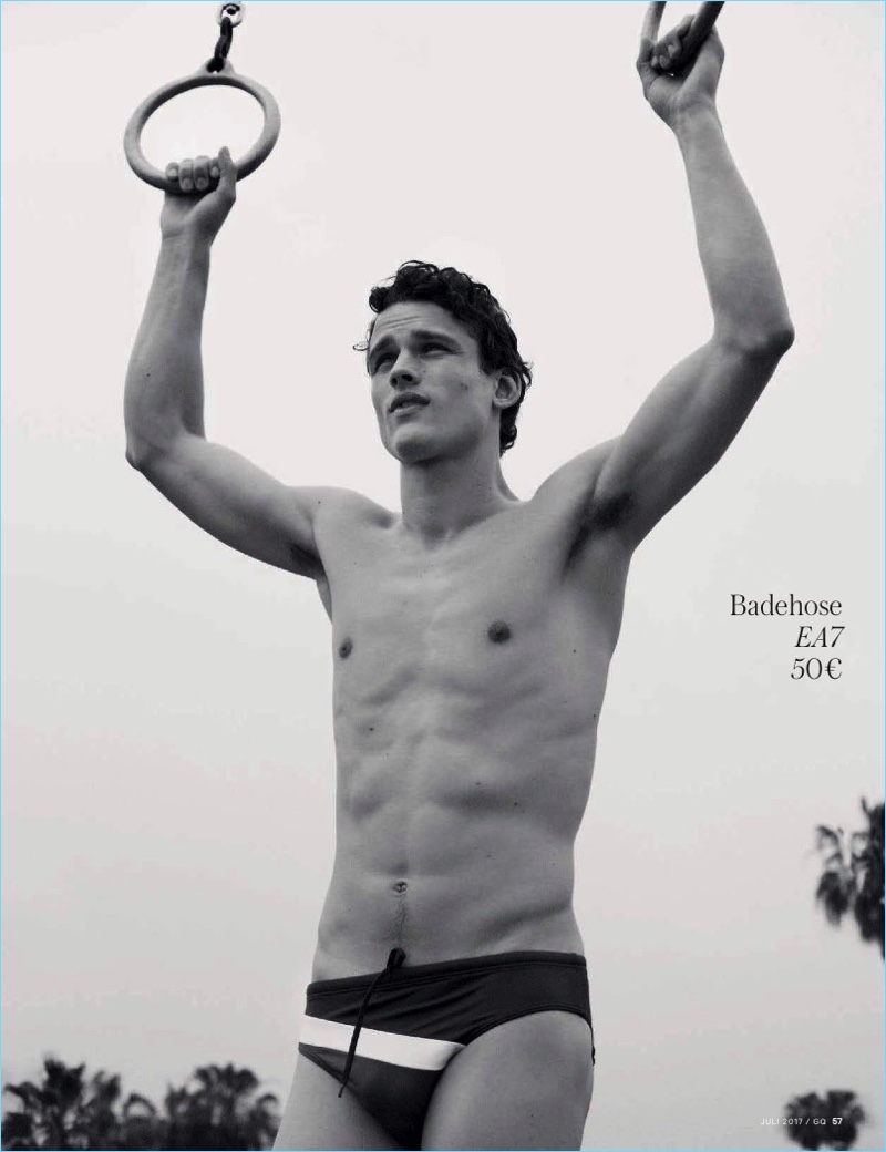 Simon Nessman 2017 Editorial GQ Germany EA7