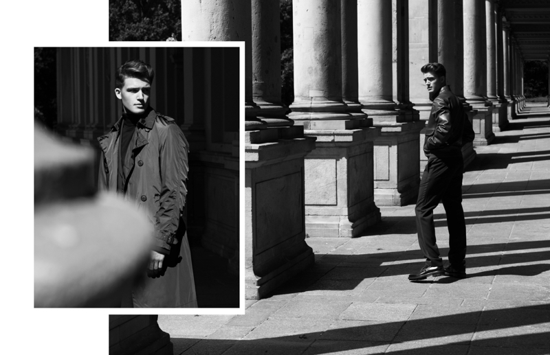 Model Niclas Gonzales wears sharp looks from German brand Hugo Boss.