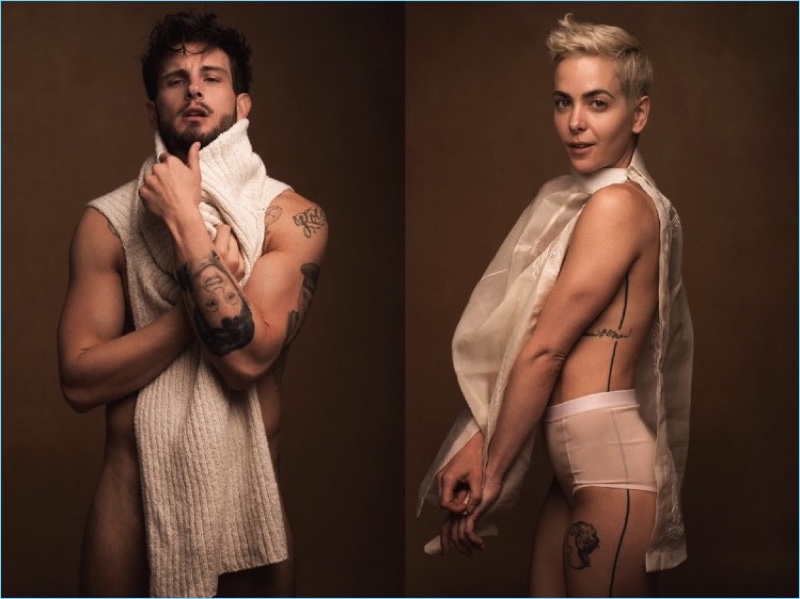 Nico Tortorella and Bethany Meyers star in a photo shoot for The Advocate.