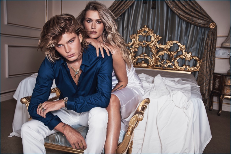 Models Jordan Barrett and Cheyenne Tozzi star in Calibre's advertising campaign.