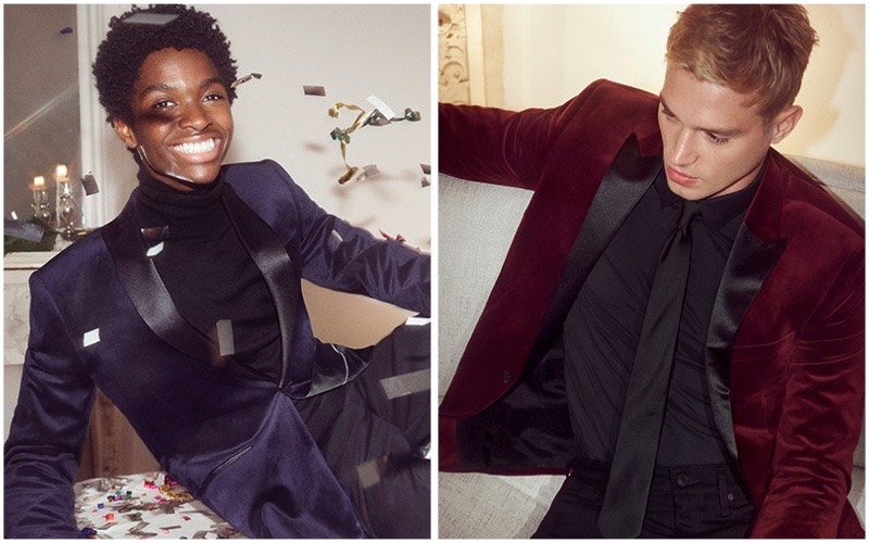 Alton Mason and Matthew Noszka star in Express' holiday 2018 campaign.