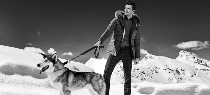 British model Edward Wilding travels to Zermatt for Autason's fall-winter 2018 campaign.