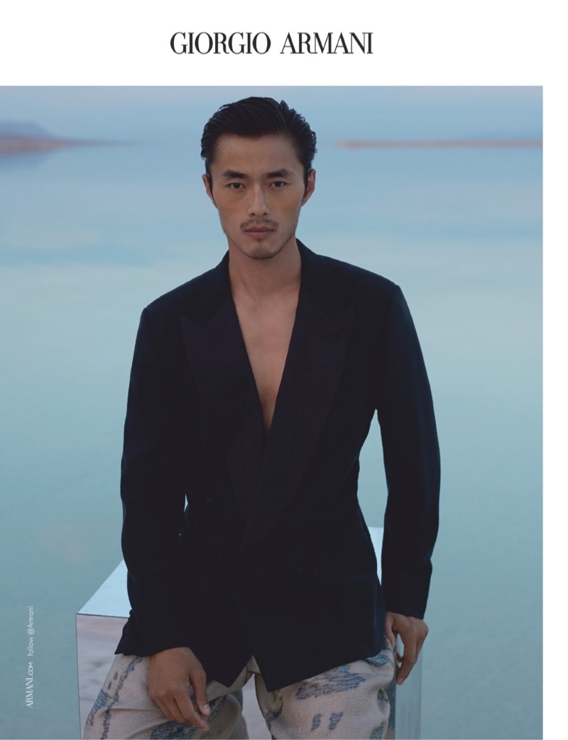 Front and center, Zhao Lei stars in Giorgio Armani's spring-summer 2019 campaign.