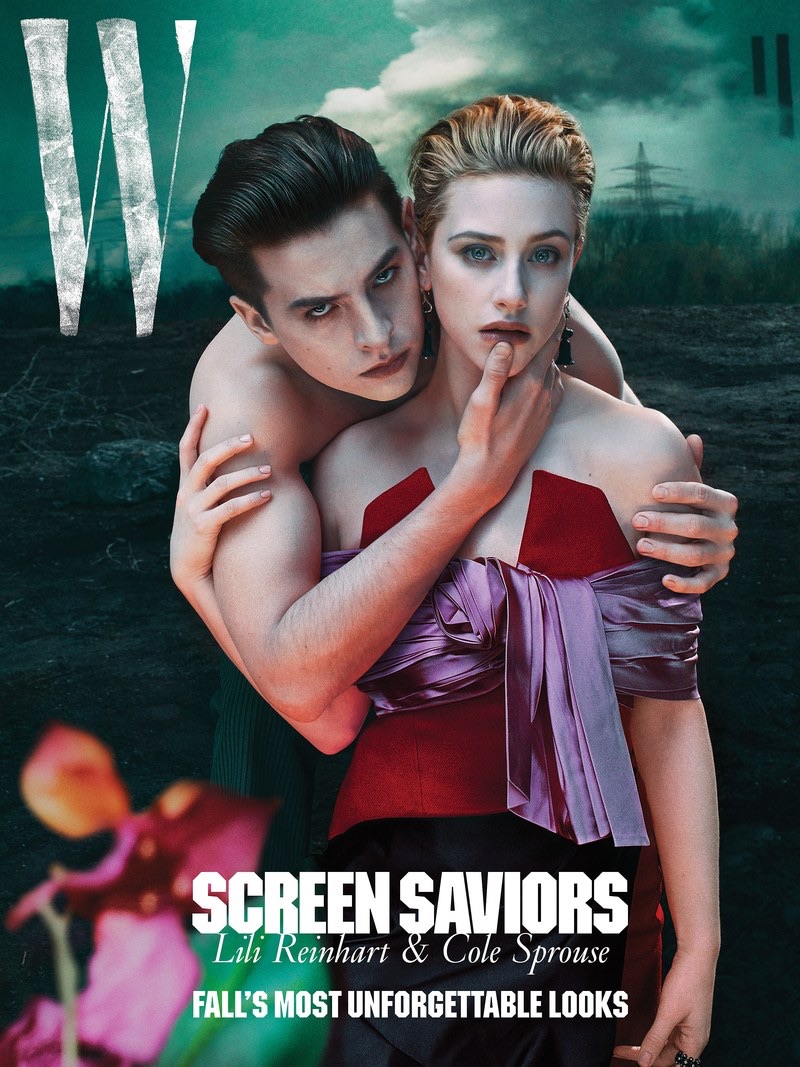 Cole Sprouse and Lili Reinhart cover W magazine.