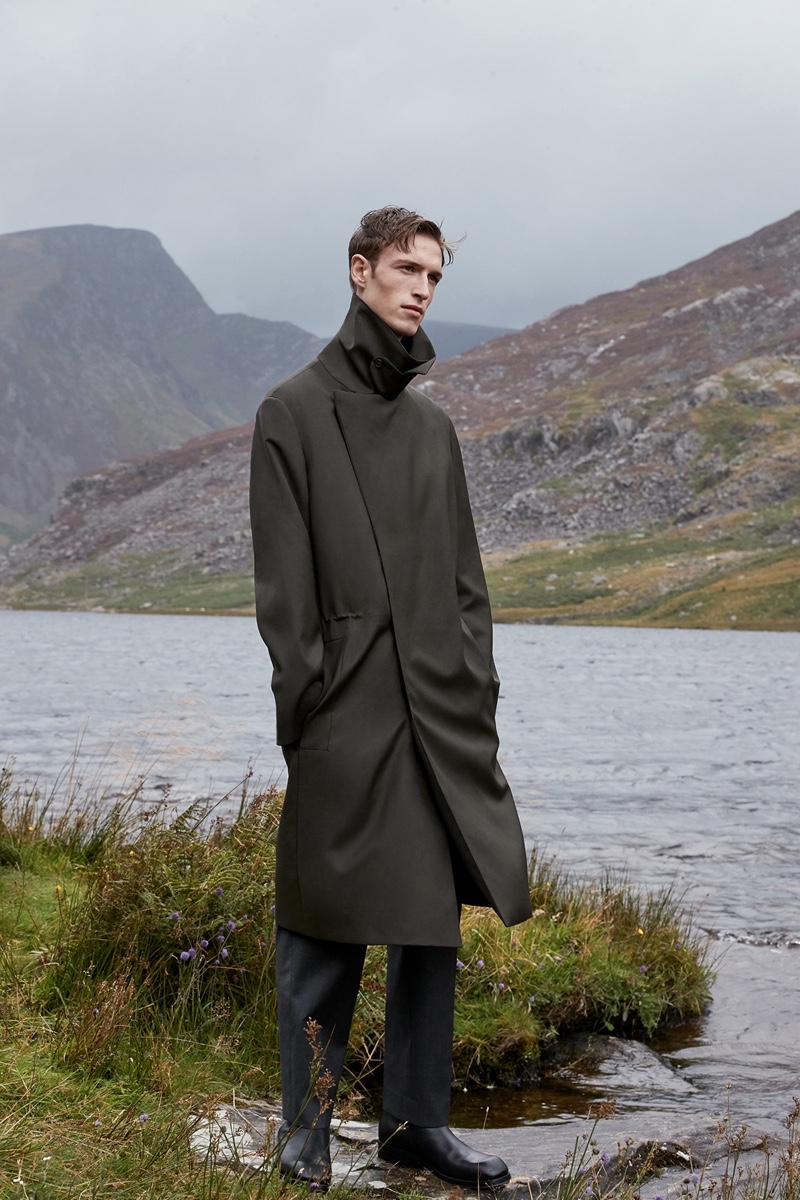 Egon Van Praet dons a statement fall coat from COS.