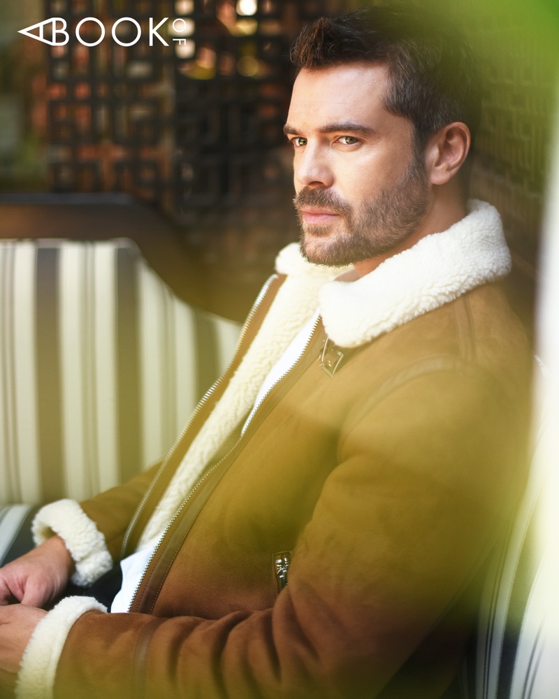 Irvin Rivera photographs Charlie Weber for A Book Of magazine.