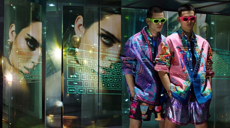 Kohei Takabatake and Tommy Vanden Meerssche star in Versace's spring-summer 2020 campaign.