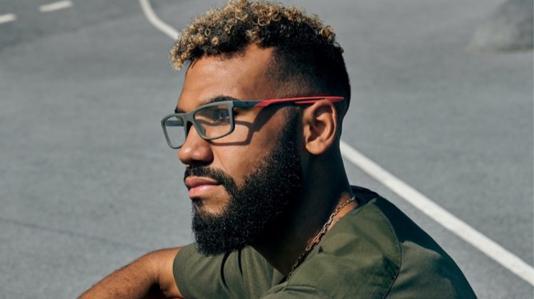 Eric Maxim Choupo-Moting stars in Puma's spring-summer 2021 eyewear campaign.