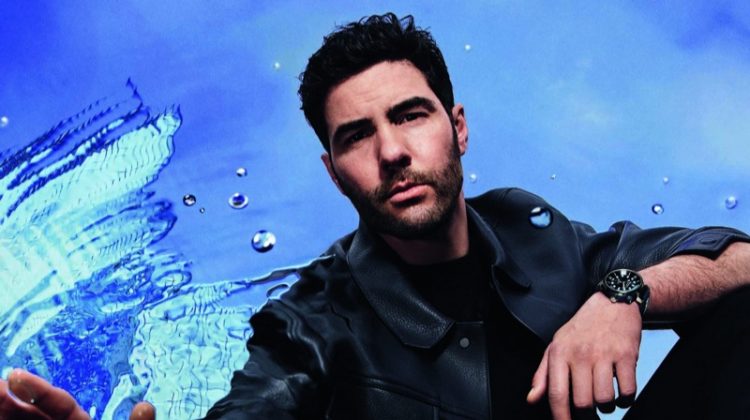 Tahar Rahim fronts the Louis Vuitton Tambour Street Diver watch campaign.