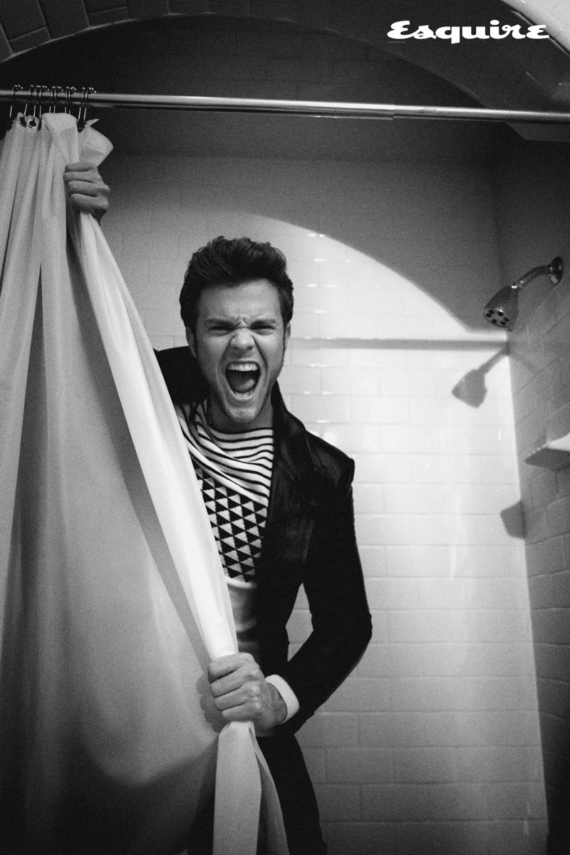 Wearing Saint Laurent, Jack Quaid appears in a photoshoot for Esquire Kazakhstan.